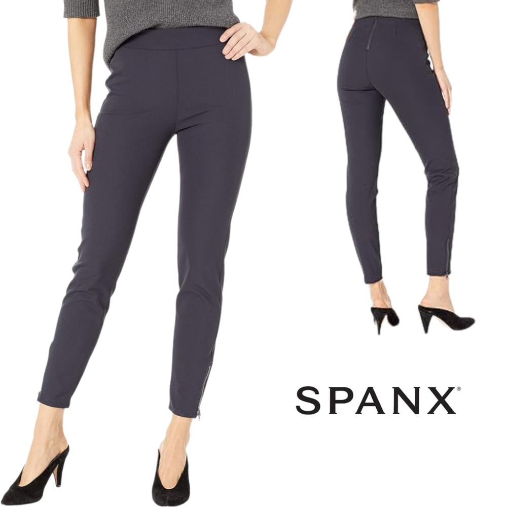 SPANX‎ Ankle Zip Cropped Pants. 2